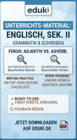 Vorschau - Arbeitsblätter - Fokus Grammatik & Writing: Adjektiv vs. Adverb in der Oberstufe (mit Speaking & Peer-Feedback - Deckblatt