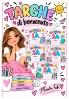 anteprima - Poster - Targhe di benvenuto Maestra Fab - Pagina di copertina