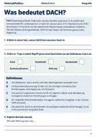Vorschau - Arbeitsblätter - DACH Orientierung Arbeitsheft Klasse 5 bis 6 - Seite 1