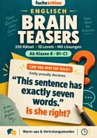 Vorschau - Stundenentwürfe - Brain-Teasers-Englischunterricht Klasse 8 - 13 - Gehirnjogging auf Englisch - Deckblatt