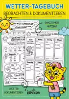 Vorschau - Arbeitsblätter - Wetter-Tagebuch 📓☀️ Wetterbeobachtung zum Dokumentieren - Deckblatt