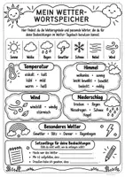 Vorschau - Arbeitsblätter - Wetter-Tagebuch 📓☀️ Wetterbeobachtung zum Dokumentieren - Seite 3