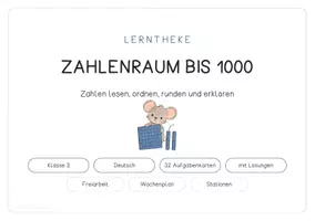 Vorschau - Stationenlernen - Materialpaket Mathematik Zahlenraum bis 1000 · Plus und Minus schriftlich · Mal und Geteilt · Größen und Sachaufgaben · Raum und Form · Daten und Zufall - Seite 2