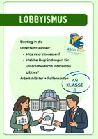 Vorschau - Stundenentwürfe - Materialpaket: Lobbyismus (Demokratiebildung) - Deckblatt