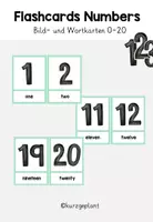 Vorschau - Bildkarten - Flashcards Numbers 0-20 - Bild- und Wortkarten - Deckblatt