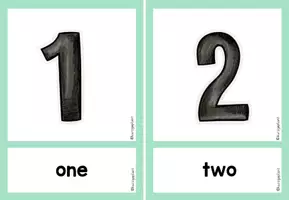 Vorschau - Bildkarten - Flashcards Numbers 0-20 - Bild- und Wortkarten - Seite 3