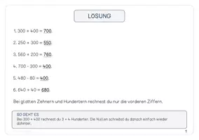 Vorschau - Stationenlernen - Lerntheke - Schriftliche Addition und Subtraktion - Seite 3