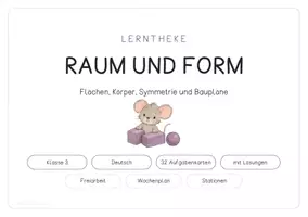 Vorschau - Stationenlernen - Lerntheke - Raum und Form - Flächen, Körper, Symmetrie und Baupläne - Seite 1