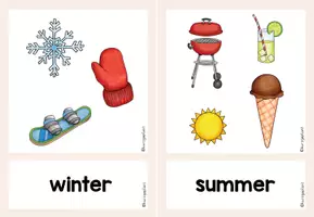 Vorschau - Bildkarten - Flashcards Seasons - Bild- und Wortkarten - Seite 3