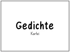 Vorschau - Stationenlernen - Gedichte Kartei (Gedichte schreiben) - Seite 1