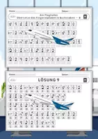Vorschau - Arbeitsblätter - Arbeitsblätter zum Fingeralphabet der Gebärdensprache – Thema (Am Flughafen) - Seite 1
