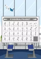 Vorschau - Arbeitsblätter - Arbeitsblätter zum Fingeralphabet der Gebärdensprache – Thema (Am Flughafen) - Seite 2