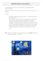 Vorschau - Mal- und Bastelvorlagen - Sternennacht nach Van Gogh: Anleitung für den Kunstunterricht - Seite 2