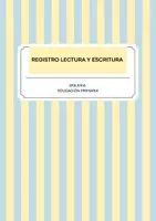Vista previa - Refuerzo / NEE / Materiales de apoyo - REGISTRO LECTOESCRITURA - DISLEXIA - Portada