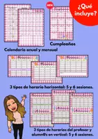 Vista previa - Evaluación - Agenda del profesor cuadros y flores 26-27 - página 1