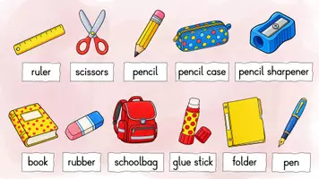 Vorschau - Arbeitsblätter - School Things – Englisch Grundschule | Präsentation & Arbeitsblätter - Seite 2