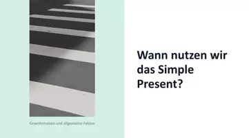 Vorschau - Arbeitsblätter - Simple present Präsentationsfolien - Seite 1