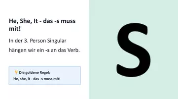 Vorschau - Arbeitsblätter - Simple present Präsentationsfolien - Seite 3