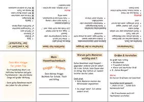 Vorschau - Fördermaterial/Inklusion - Hosentaschenbuch Kniggeregeln für Alltag und Schule - Deckblatt