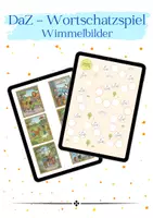 Vorschau - Spiele - Das große Wortschatz-Wimmelspiel | DaZ | Deutsch | Anfangsunterricht (Spielen & Sprechen) - Deckblatt