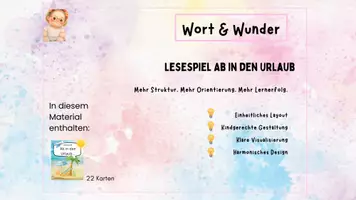 Vorschau - Spiele - Lesespiel Ab in den Urlaub - Seite 1