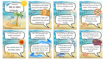 Vorschau - Spiele - Lesespiel Ab in den Urlaub - Deckblatt