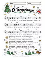 Vorschau - Unterrichtsreihen - O Tannenbaum – Weihnachtslied Unterrichtsmaterial mit Bildkarten, Noten & Leporello | Klasse 1–2 - Seite 2