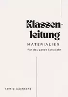 Vorschau - Anderer Materialtyp - Materialpaket Klassenleitung Sek I - Deckblatt