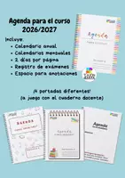 Vista previa - Para docentes: organización, planificación y formación - Agenda. Curso 2026/2027 - El Cajón de Maya - Portada