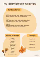 Vorschau - Arbeitsblätter - Herbstgedicht schreiben - Schreibwerkstatt Deutsch - Seite 2