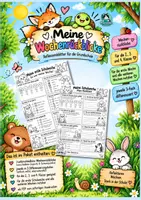 Vorschau - Arbeitsblätter - Meine Wochenrückblicke - Wochenreflexion Grundschule | 3-fach differenziert | Klasse 2 bis 4 - Deckblatt