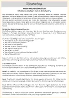 Vorschau - Arbeitsblätter - Meine Wochenrückblicke - Wochenreflexion Grundschule | 3-fach differenziert | Klasse 2 bis 4 - Seite 1