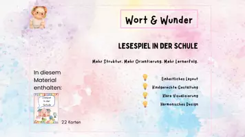 Vorschau - Spiele - Lesespiel In der Schule - Seite 1
