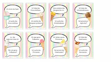 Vorschau - Spiele - Lesespiel Leckeres Eis - Deckblatt