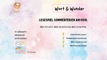 Vorschau - Spiele - Lesespiel Sommerferien im Pool - Seite 1