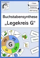 Vorschau - Fördermaterial/Inklusion - Buchstabensynthese: „Legekreis G“ - Deckblatt