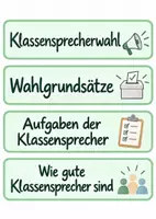 Vorschau - Präsentationen/Tafelbilder - Klassensprecher in der Grundschule - Seite 1