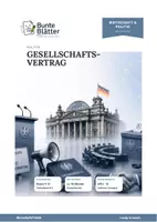 Vorschau - Stundenentwürfe - Politik: Der Gesellschaftsvertrag Klasse 9/10 - Deckblatt