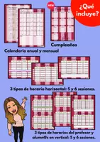 Vista previa - Evaluación - Agenda del profesor rayas modern 26-27 - página 1
