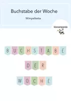 Vorschau - Anderer Materialtyp - Buchstabe der Woche Wimpelkette - Deckblatt
