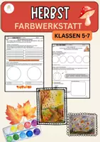 Vorschau - Unterrichtsreihen - Herbst im Kunstunterricht – 5 kreative Kunstprojekte & Arbeitsblätter | Klasse 5–10 - Seite 1