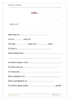 Vorschau - Interaktives Material - Steckbrief - Das bin ich - Deckblatt