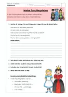 Vorschau - Arbeitsblätter - Ferienbericht - Schreibanlass nach den Faschingsferien - Seite 1