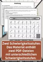 Vorschau - Arbeitsblätter - Wortsuchrätsel mit dem Fingeralphabet der Gebärdensprache – Klassenregeln - Seite 3