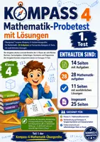 Vorschau - Arbeitsblätter - Kompass 4 Vorbereitung Mathematik – Übungstest Nr. 1 | Klasse 4 | mit Lösungen - Deckblatt