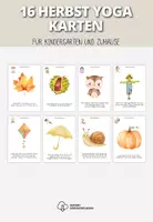 Vorschau - Aufgabenkarten - 16 Yoga Herbst Karten,| Bewegung & Motorik - Deckblatt