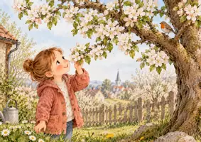 Vorschau - Bildkarten - Mia und das Geheimnis vom Apfelbaum 🍎 | Kamishibai Apfel für die Kita - Seite 2
