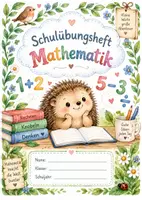 Vorschau - Mal- und Bastelvorlagen - Deckblatt Schulübungsheft Mathematik + s/w Version - Seite 2