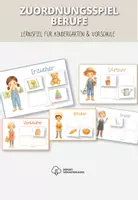 Vorschau - Spiele - Zuordnungsspiel Berufe für Kinder - Deckblatt