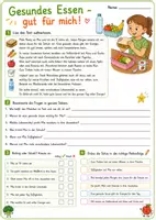 Vorschau - Arbeitsblätter - Sommerschule – Tag 7 | Gesundes Frühstück & Rechnen mit Obst und Gemüse | Klasse 3 - Seite 1